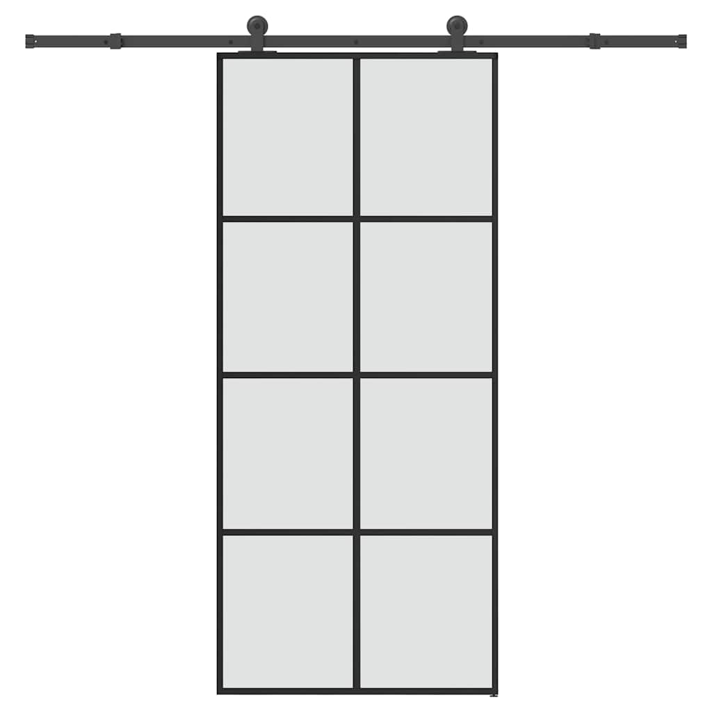 Puerta Corredera Vidrio ESG Aluminio 90x205 cm