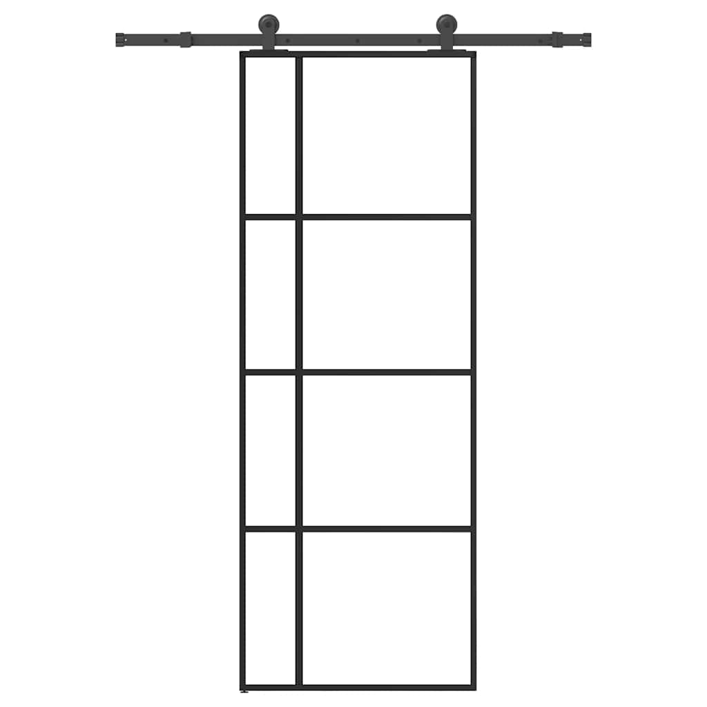 Puerta Corredera Vidrio ESG Aluminio 76x205 cm
