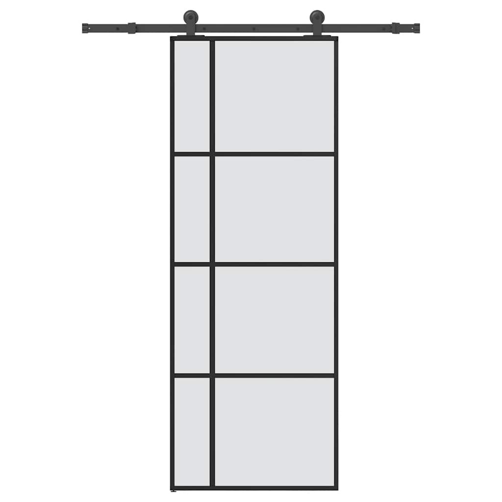 Puerta Corredera Vidrio ESG Aluminio 76x205 cm