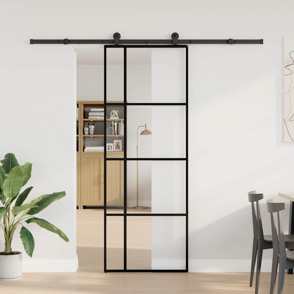 Puerta Corredera Vidrio ESG Aluminio 76x205 cm