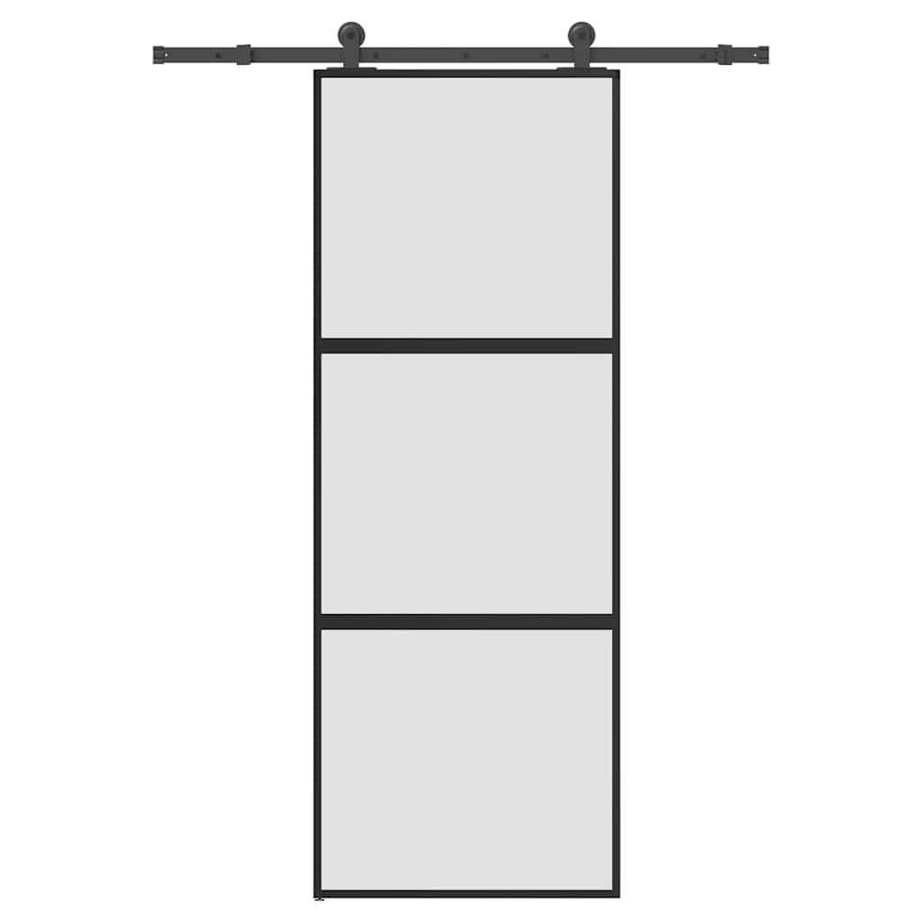 Puerta Corredera Vidrio Templado Aluminio 76x205cm