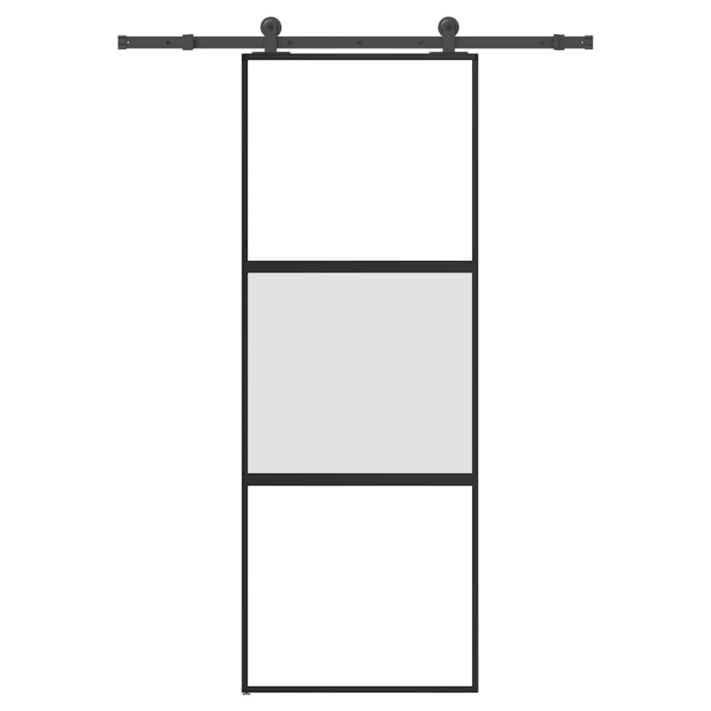 Puerta Corredera Vidrio Templado Aluminio 76x205cm