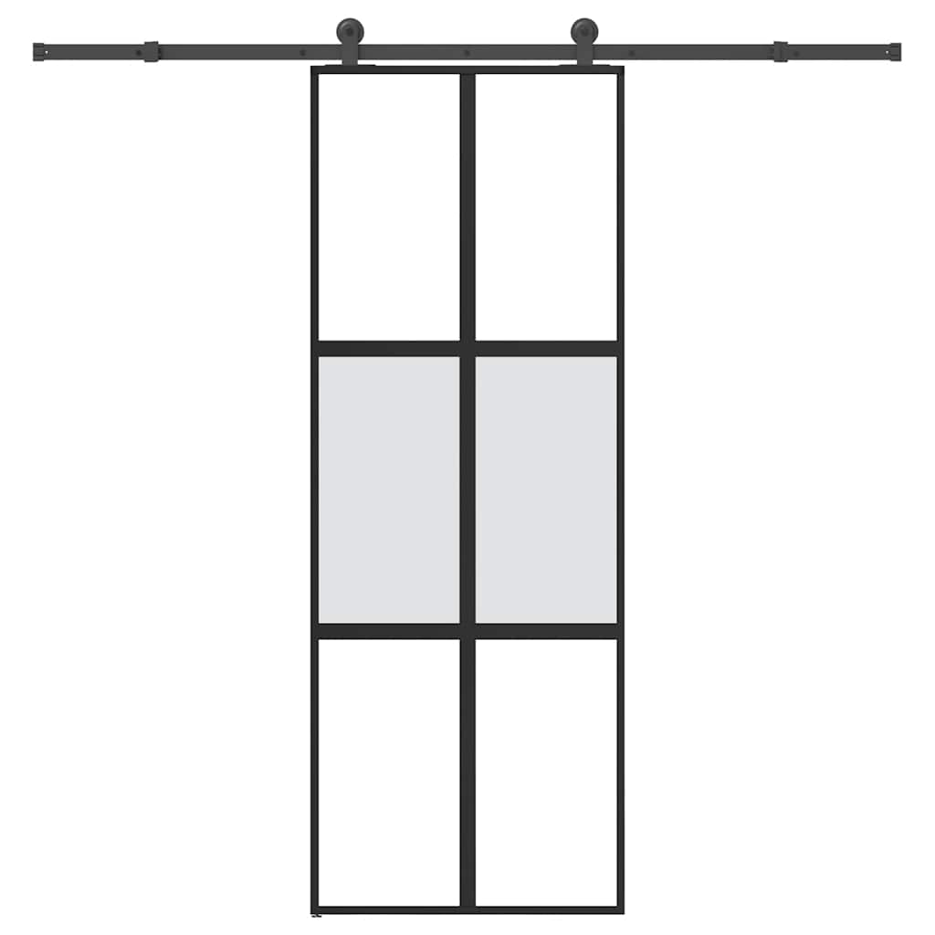 Puerta Corredera Vidrio Templado Aluminio 76x205cm