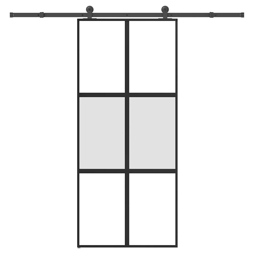 Puerta Corredera Vidrio Templado Aluminio 90x205cm