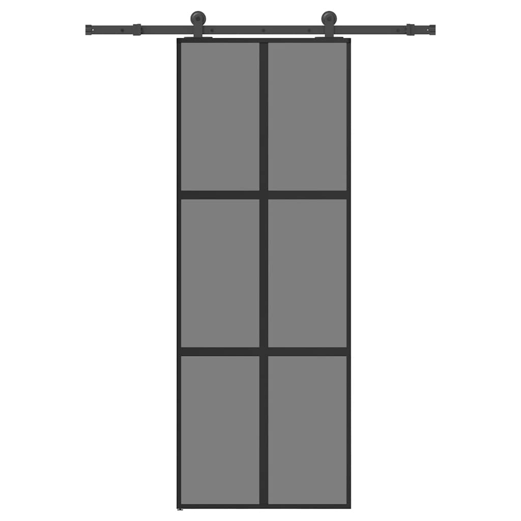 Porte coulissante en verre trempé 2000x1000mm — Ferrures élégantes 