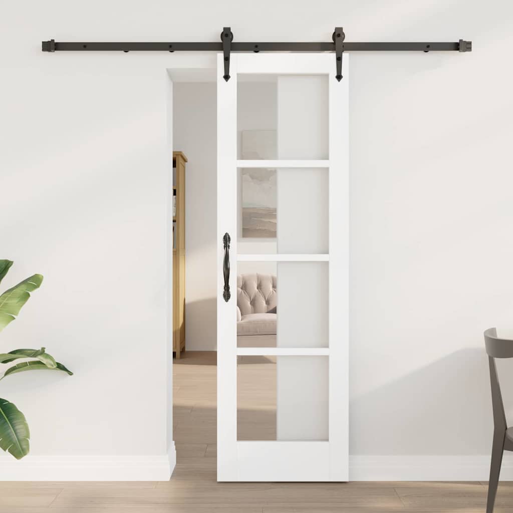 Porte coulissante noire 61 x 198,5 cm 