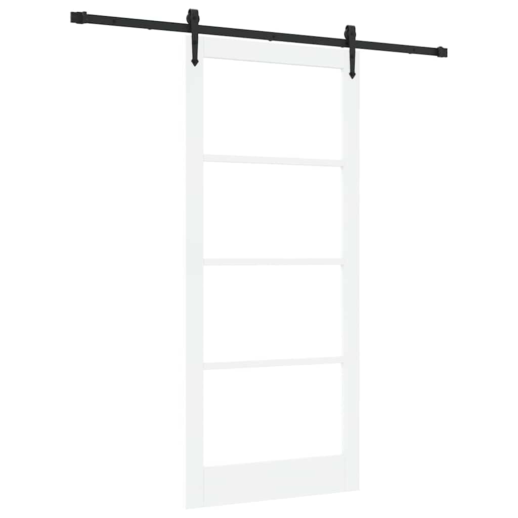 Porte coulissante et noir 93 x 211 cm 