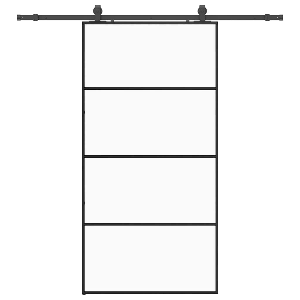 Puerta Corredera Negra 102,5x205 cm ESG Vidrio