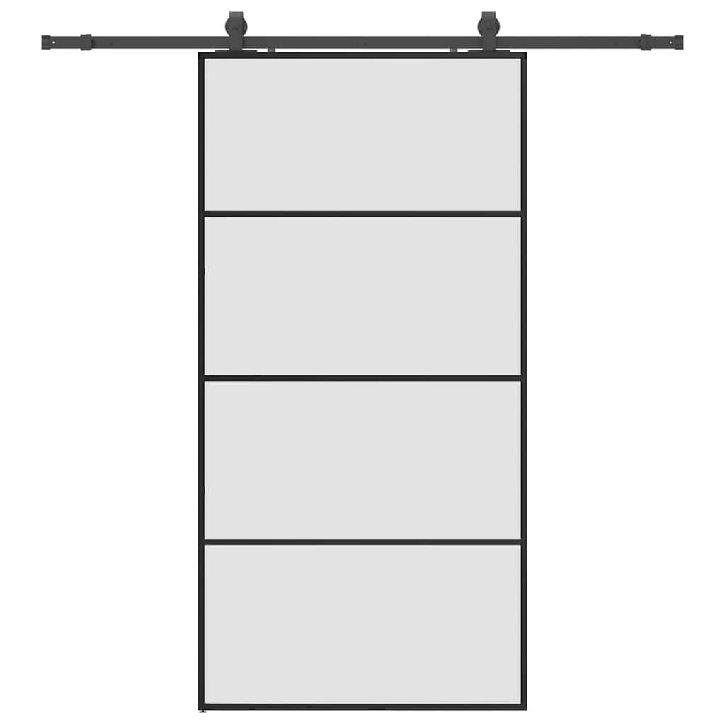 Puerta Corredera Negra 102,5x205 cm ESG Vidrio