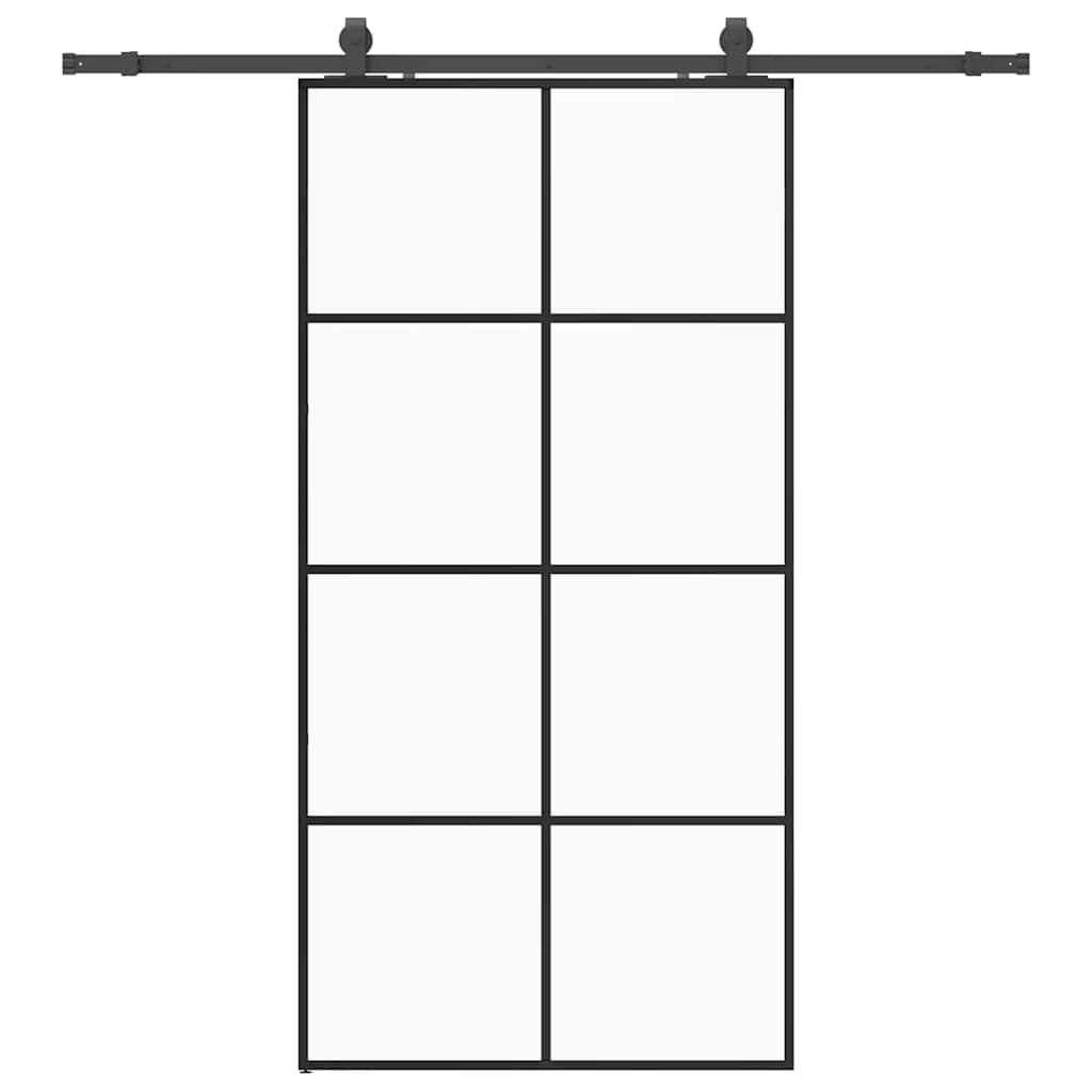 Puerta Corredera Negra 102,5x205 cm ESG Vidrio
