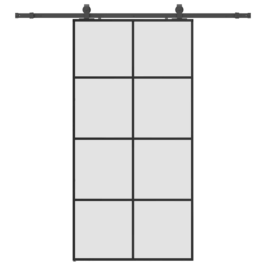 Puerta Corredera Negra 102,5x205 cm ESG Vidrio