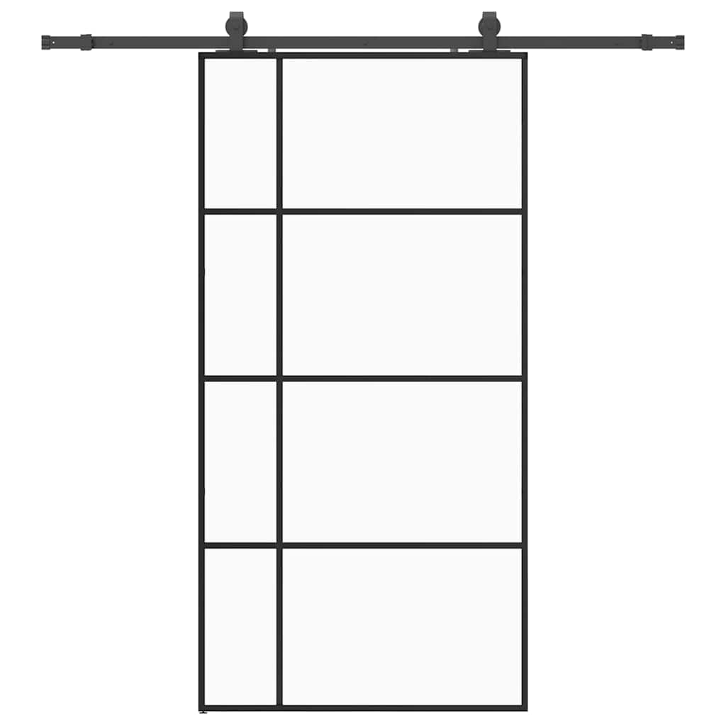 Puerta Corredera Negra 102,5x205 cm ESG Vidrio