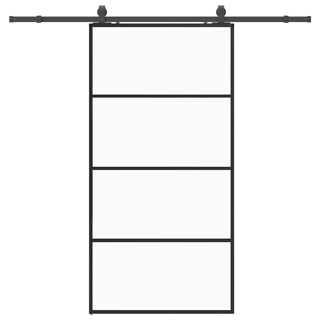 Puerta Corredera Negra 102,5x205 cm Vidrio ESG