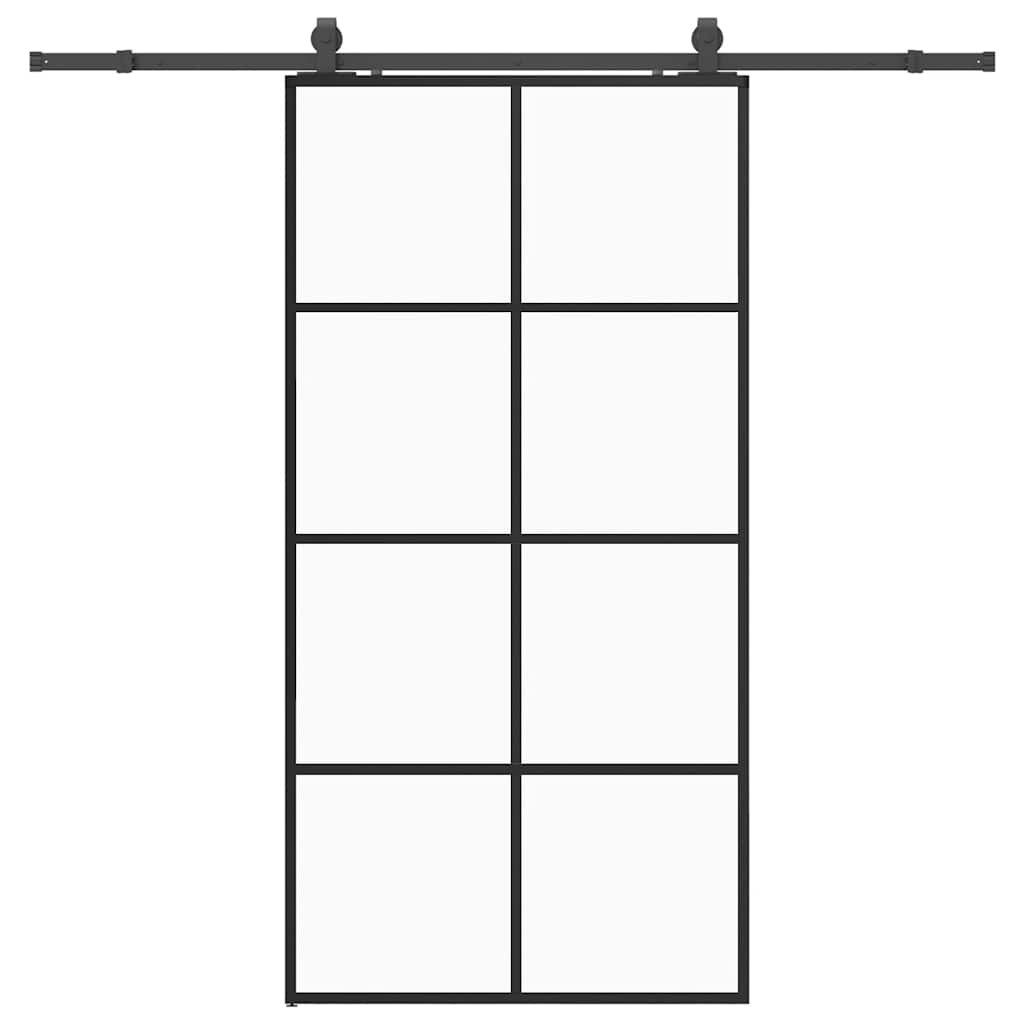 Puerta Corredera Negra 102,5x205 cm ESG Vidrio