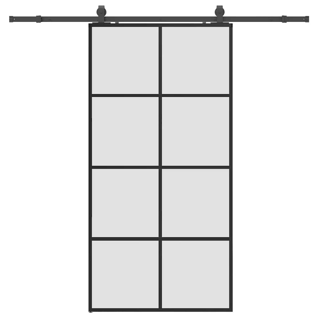 Puerta Corredera Negra 102,5x205 cm ESG Vidrio