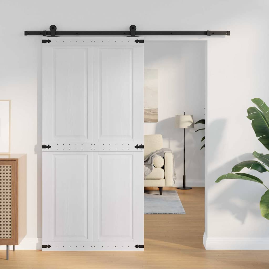 Porte coulissante Corona 100 x 210 cm en bois de pin massif 