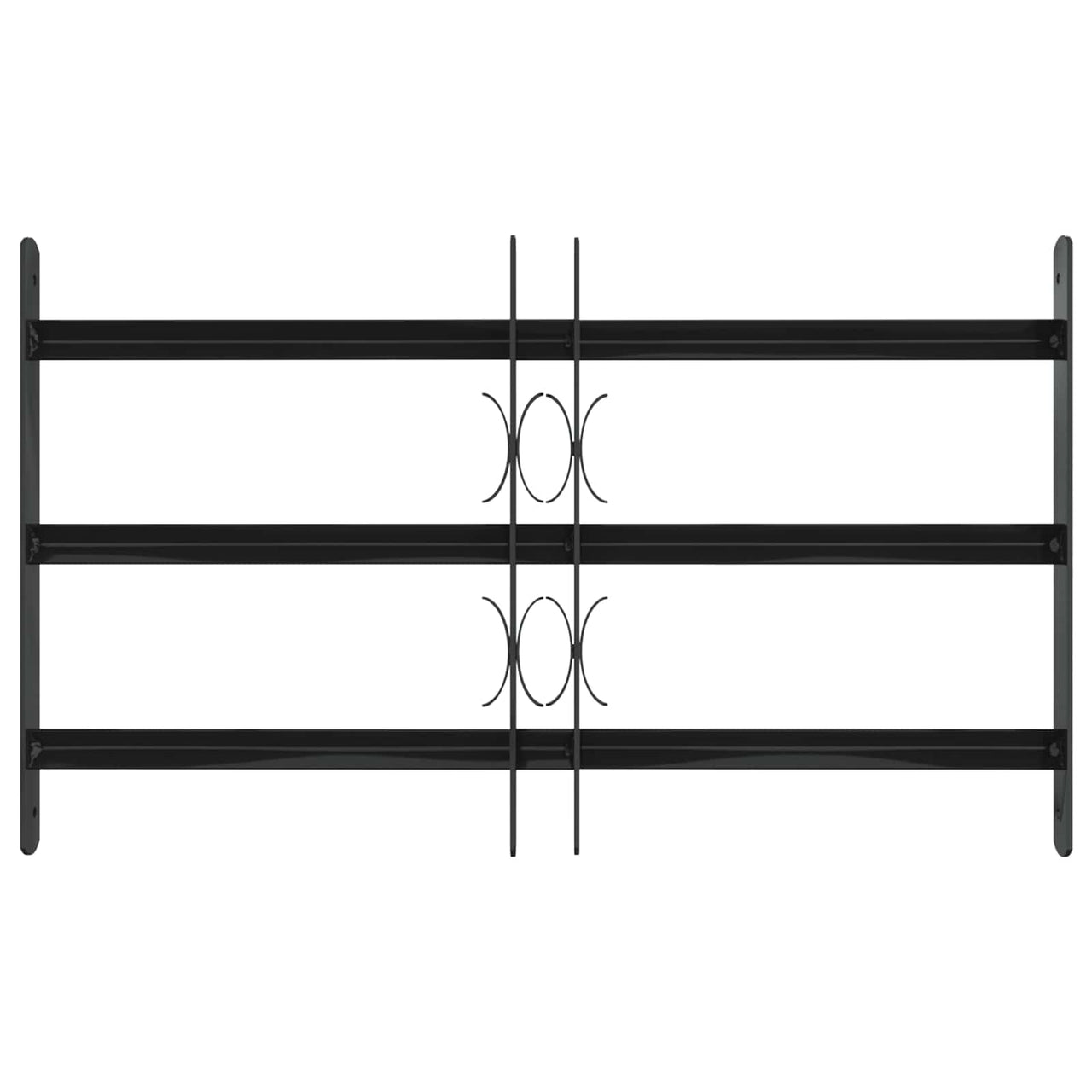 Rejilla de Ventana 75.5 x 45 cm — Acero Negro