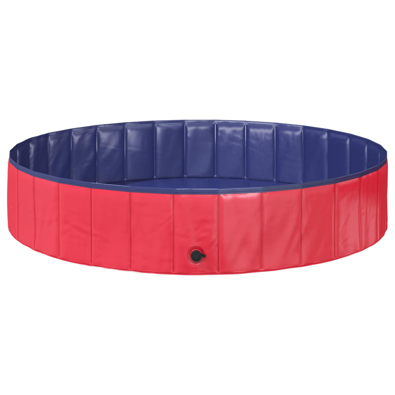 Piscina infantil roja y azul de 160 cm de diámetro y 30 cm de altura, ideal para el jardín.