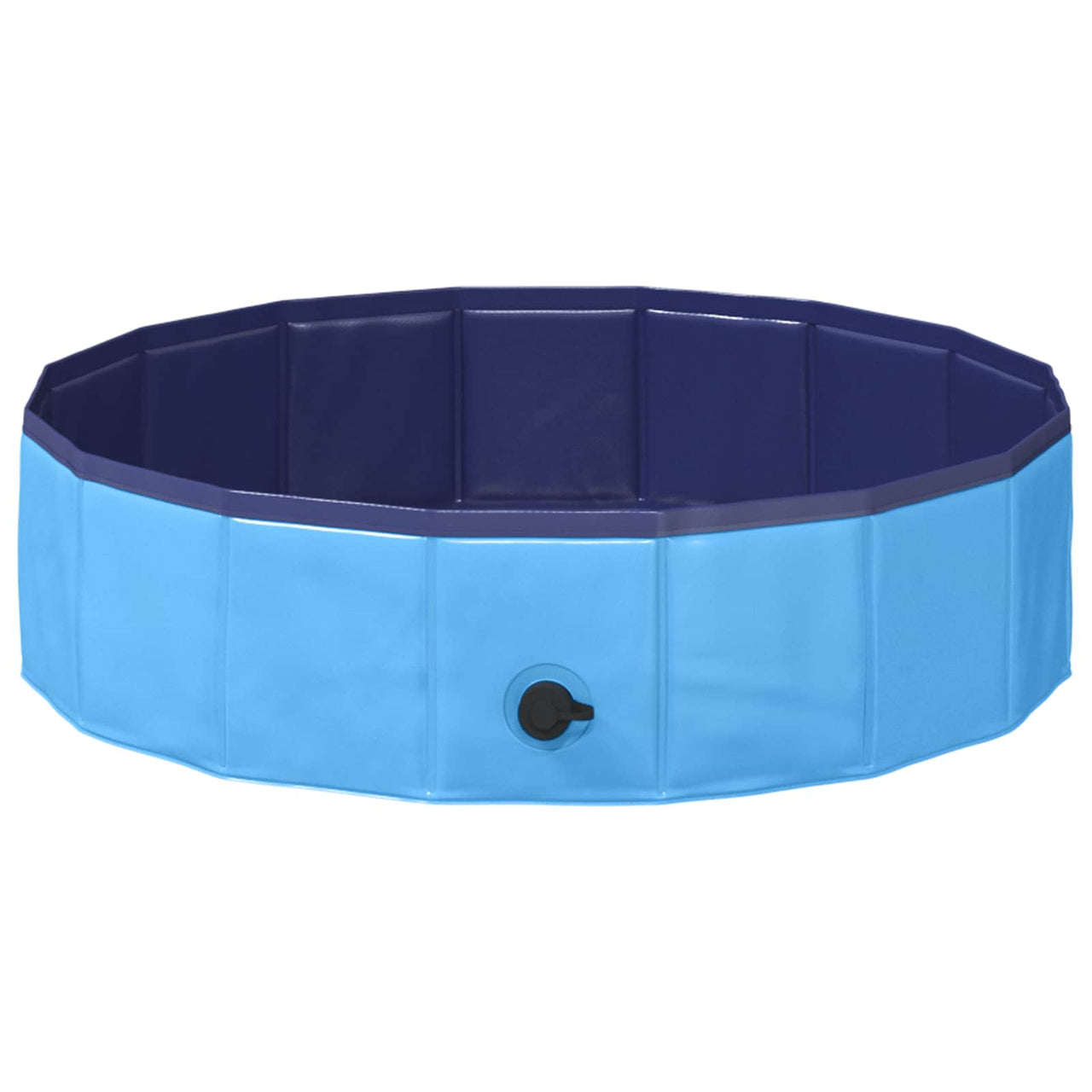 Piscina infantil azul de 80 cm de diámetro y 20 cm de altura, ideal para el jardín.