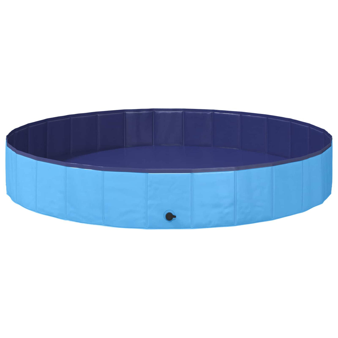 Piscina infantil azul de 200 cm de diámetro y 30 cm de altura, ideal para el jardín.