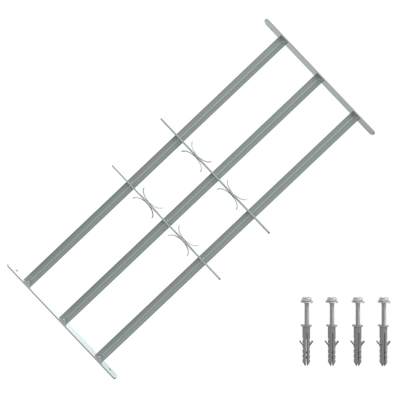 Grille de sécurité pour fenêtres avec 3 barreaux, 3 pièces 