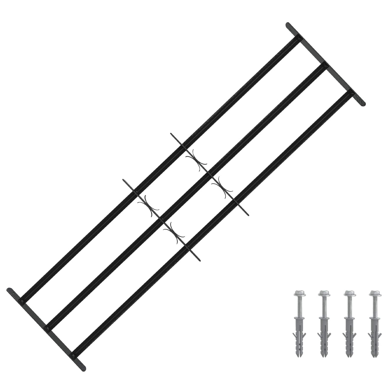 Reja de Seguridad para Ventanas 93-174 cm — 3 pcs