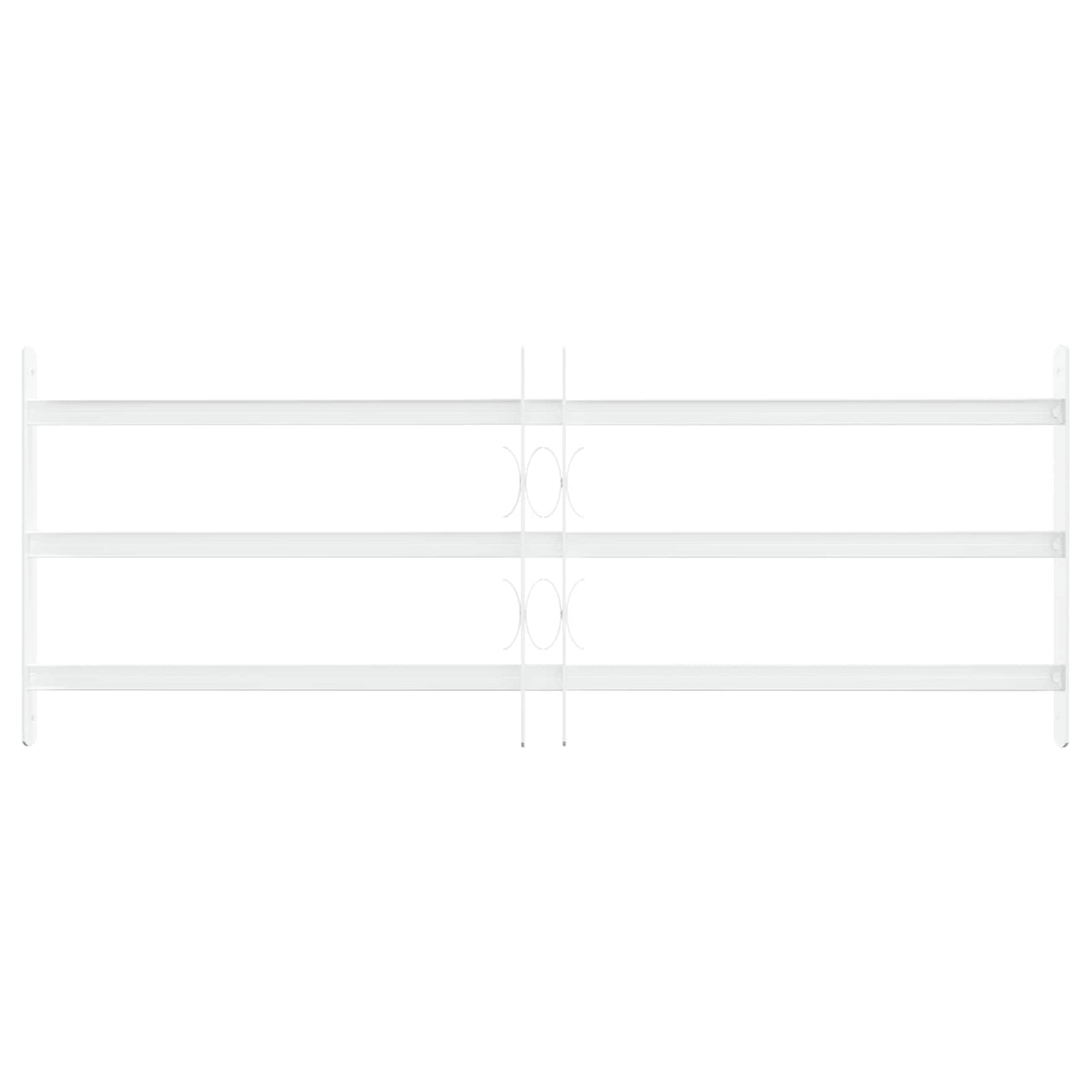 Reja de Seguridad para Ventanas con 3 Barandas 63-114 cm