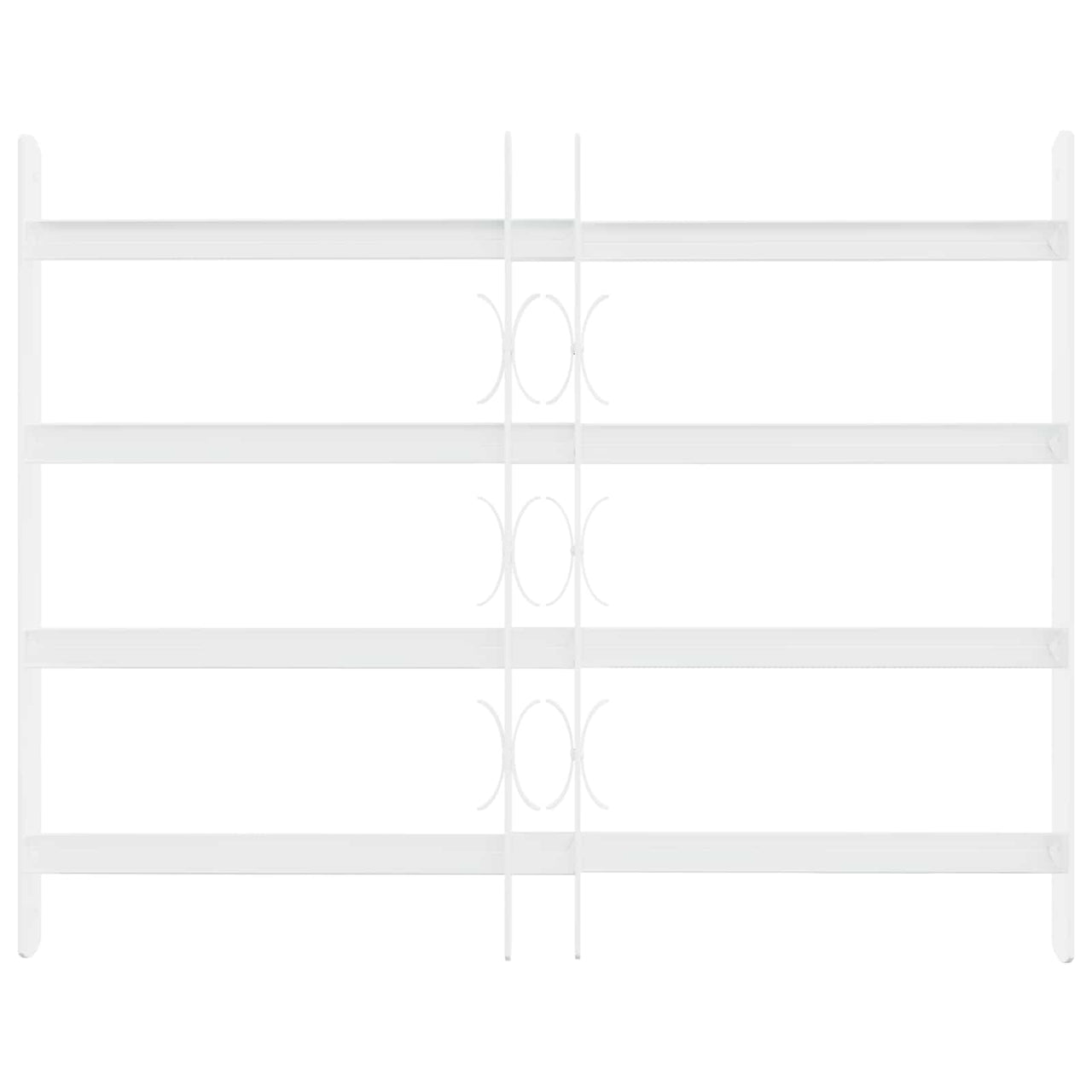 Reja de Seguridad para Ventanas con 4 Barras Transversales