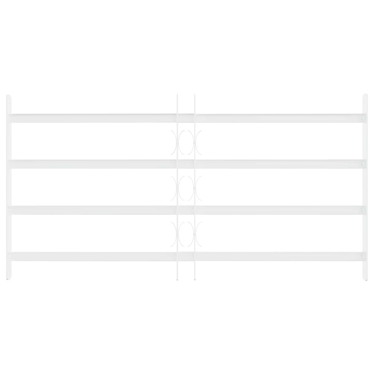 Reja de Seguridad para Ventanas con 4 Barras Transversales