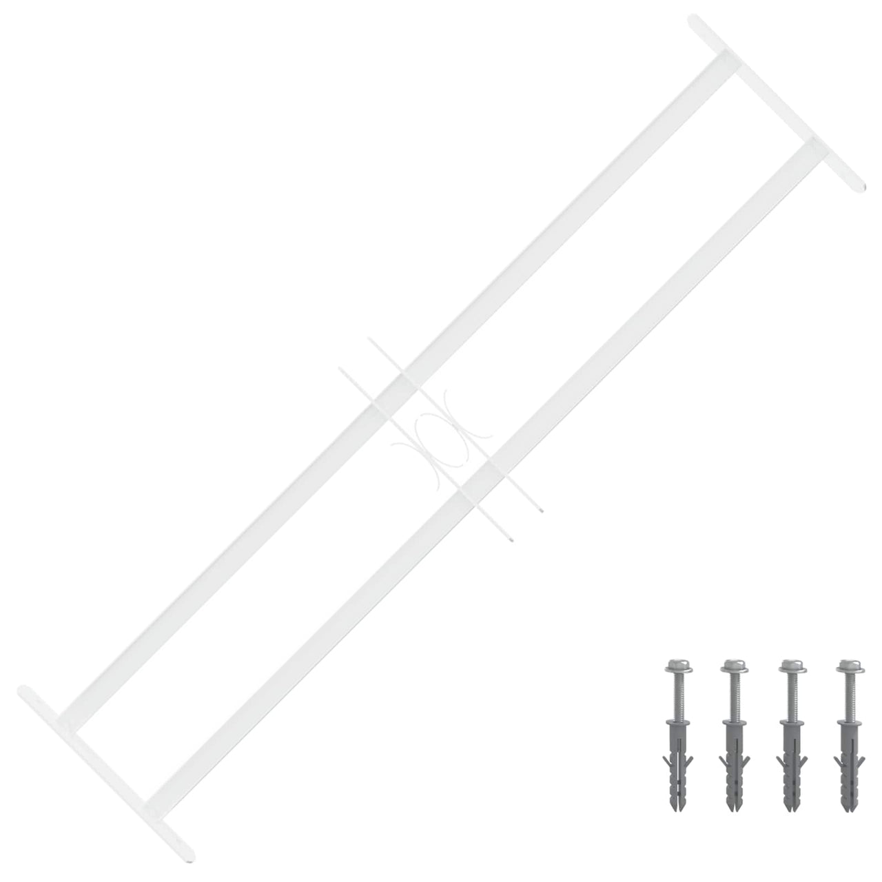 Rejilla de Seguridad para Ventanas con 2 Barras Cruzadas 3 pcs