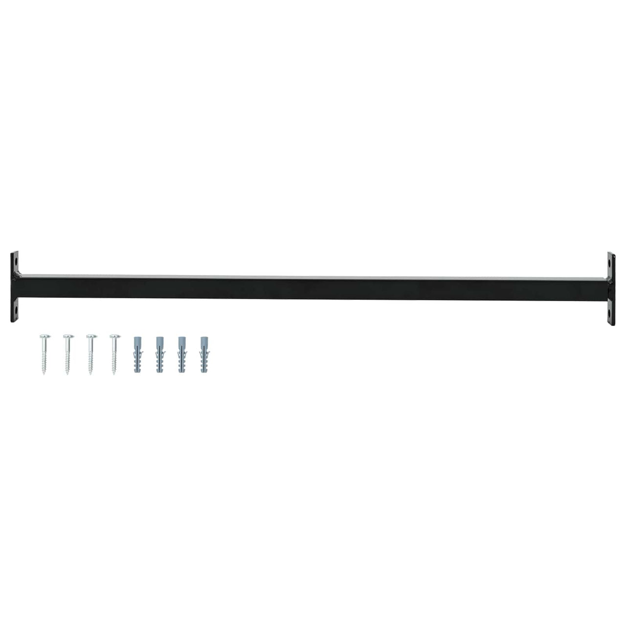 Barra de seguridad ajustable para ventanas Negro 710 -1200 mm