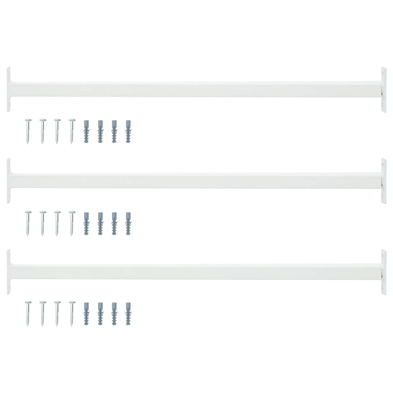 Barra de seguridad ajustable para ventanas 3 pcs Acero