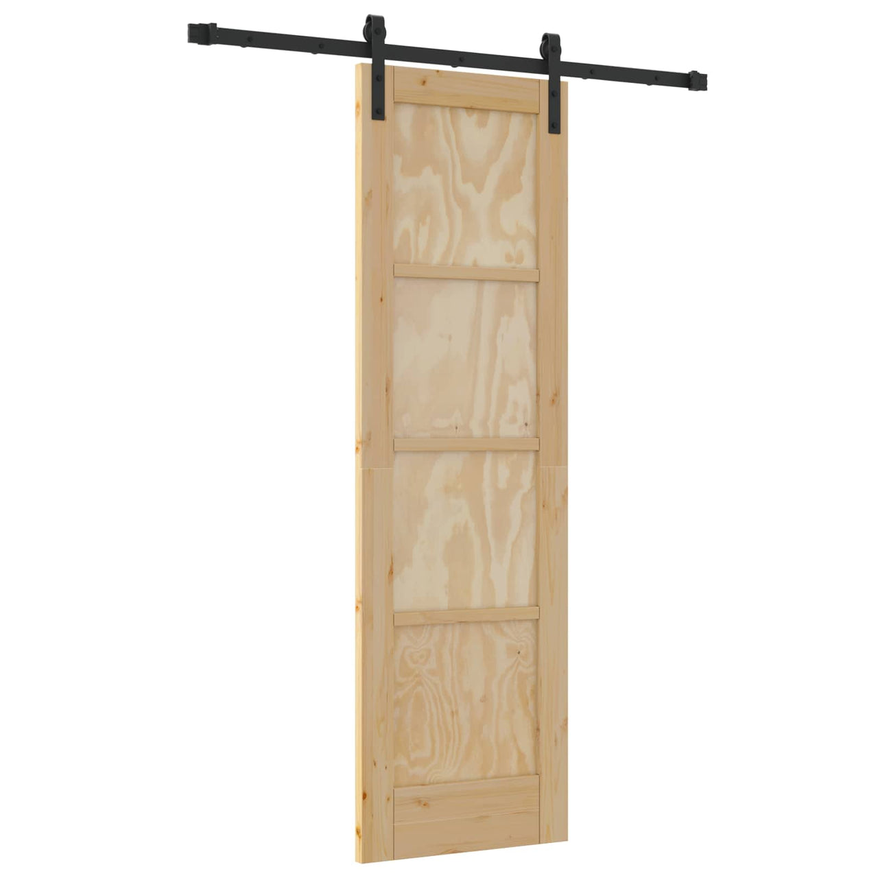 Porte coulissante naturelle 61 x 198,5 cm en bois de pin massif 