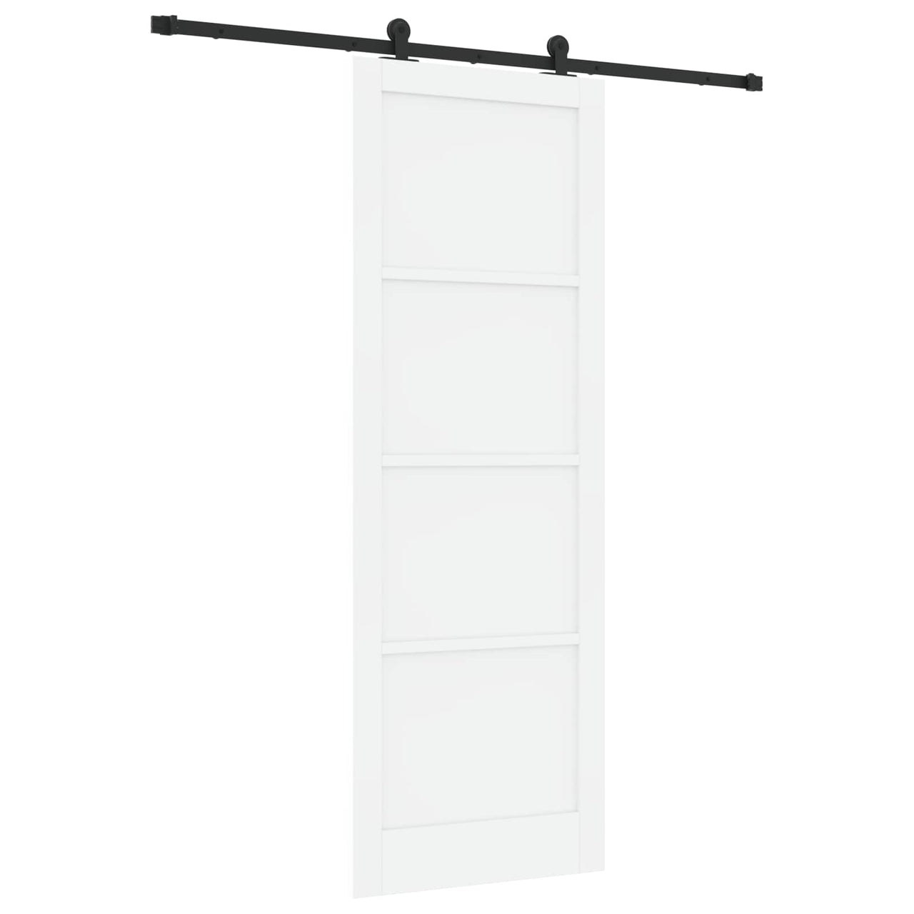 Porte coulissante noir et blanc 83 x 232 cm 