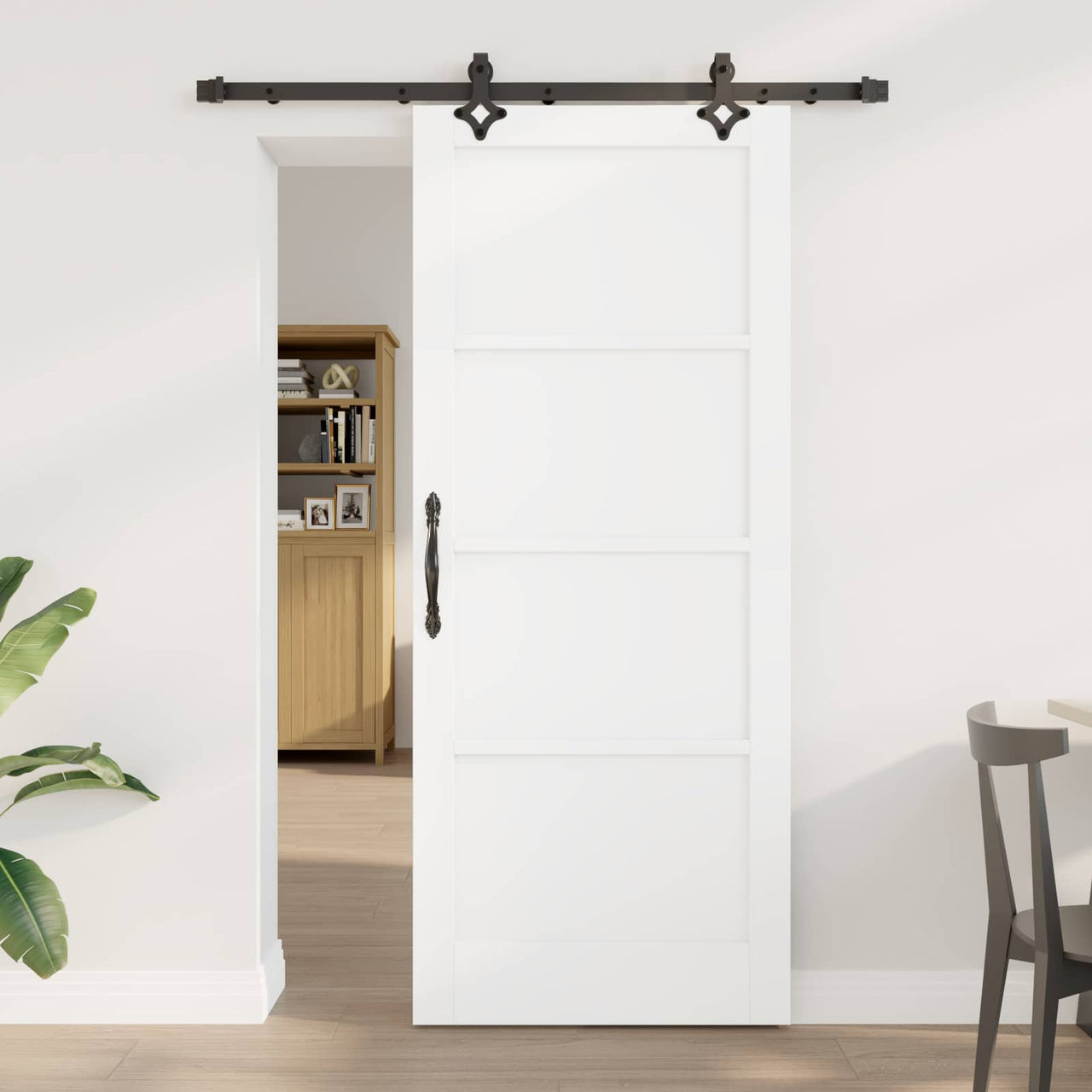 Porte coulissante ORKDAL blanche 83 x 202 cm 
