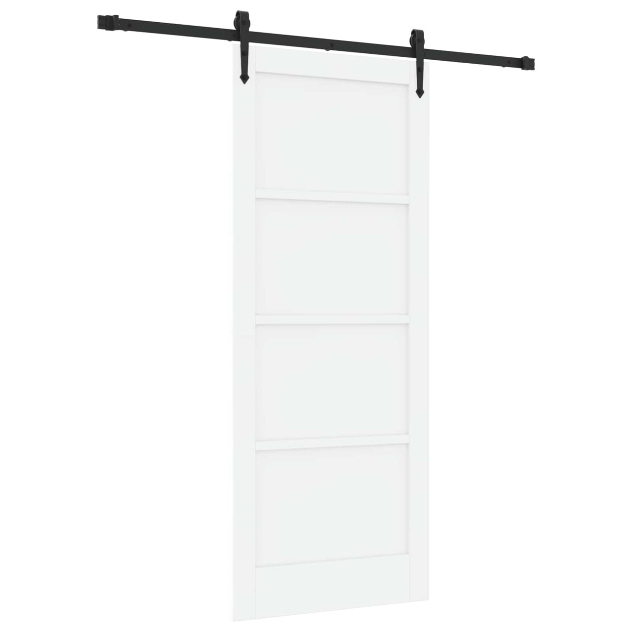 Porte coulissante ORKDAL Noir et Blanc 83 x 202 cm 