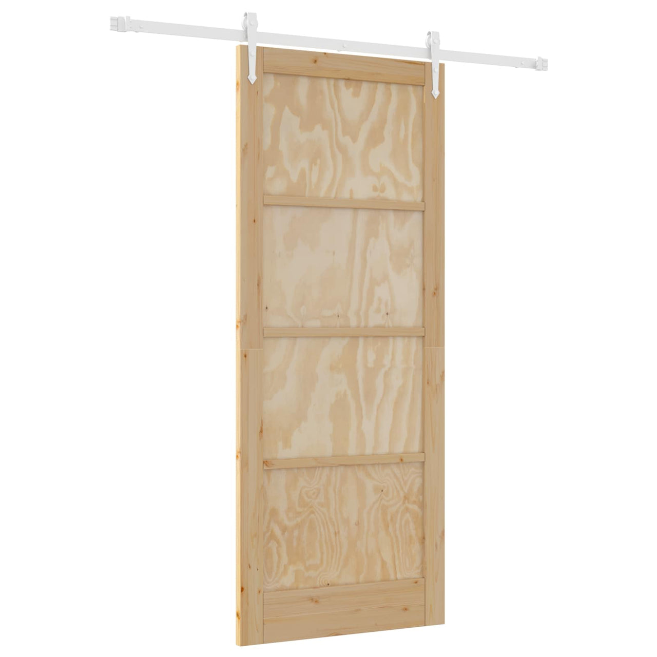 Porte coulissante ORKDAL naturelle et blanche 86 x 211 cm 