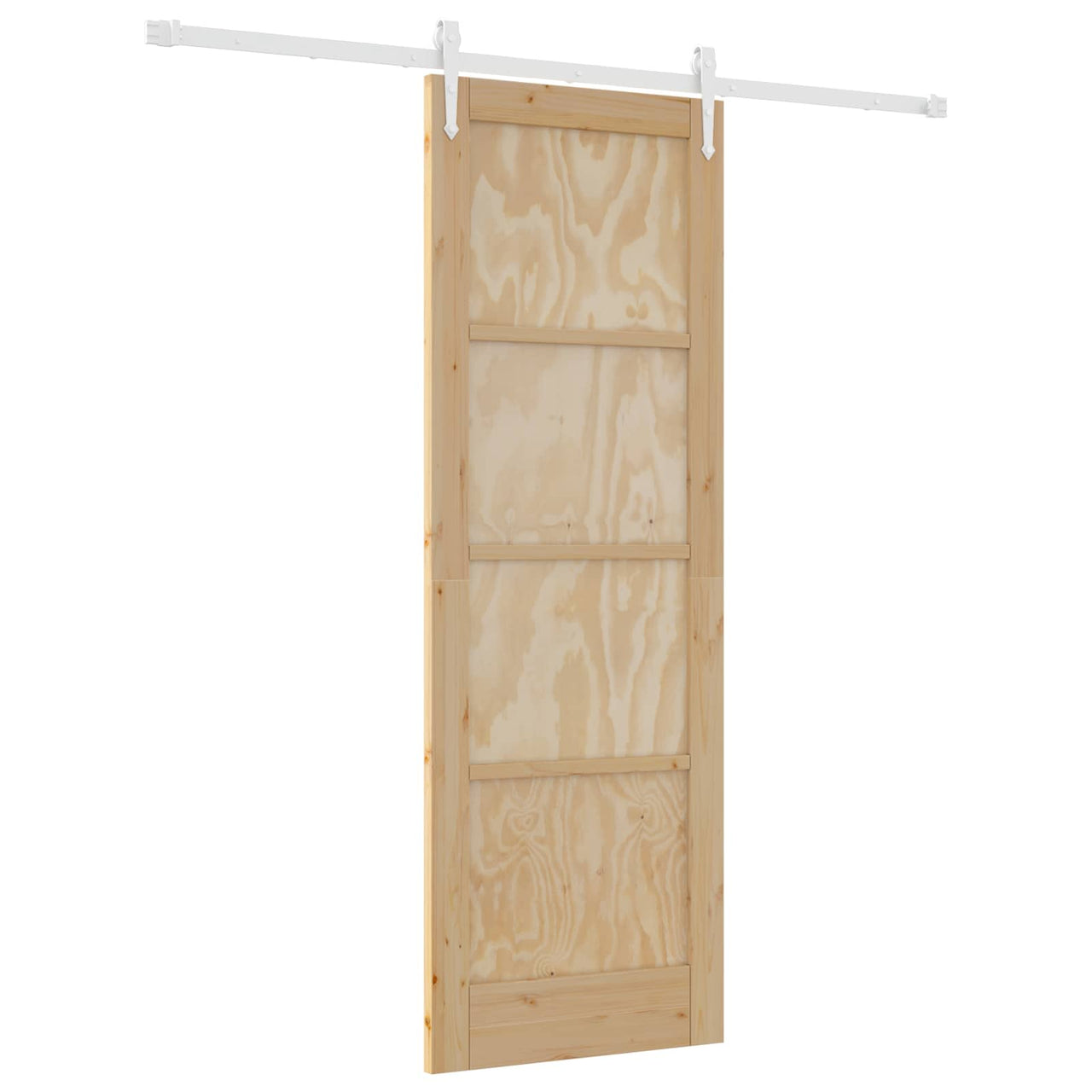 Porte coulissante ORKDAL naturel et blanc 73,5 x 211 cm 