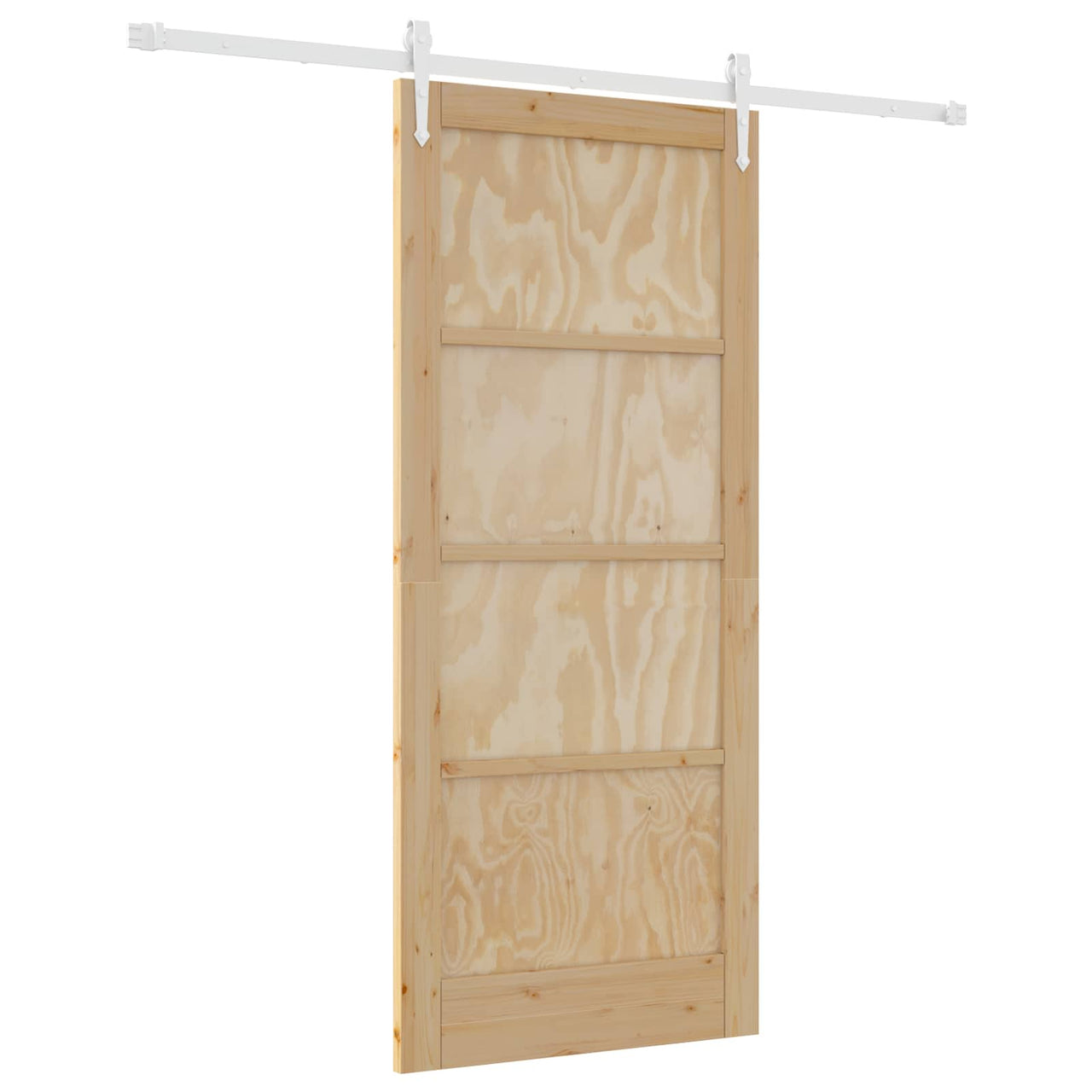 Porte coulissante ORKDAL naturel et blanc 86 x 198,5 cm 