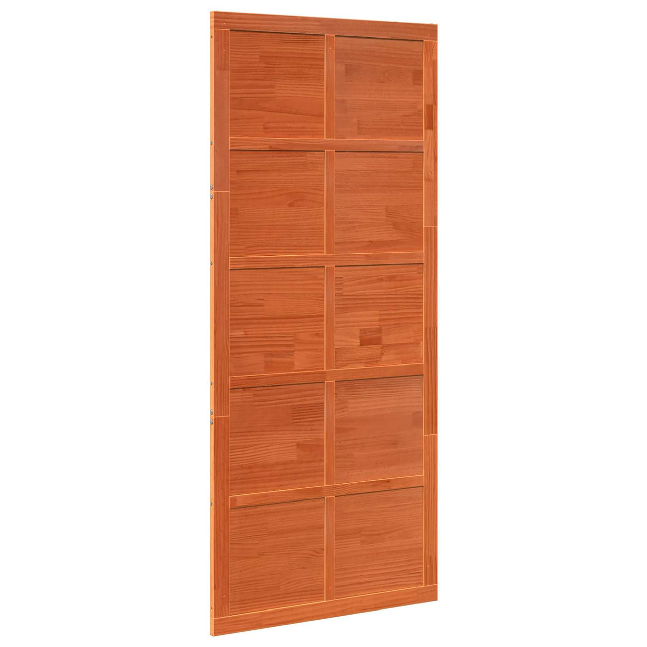 Porte coulissante marron cirée 80 x 2,5 x 208 cm 