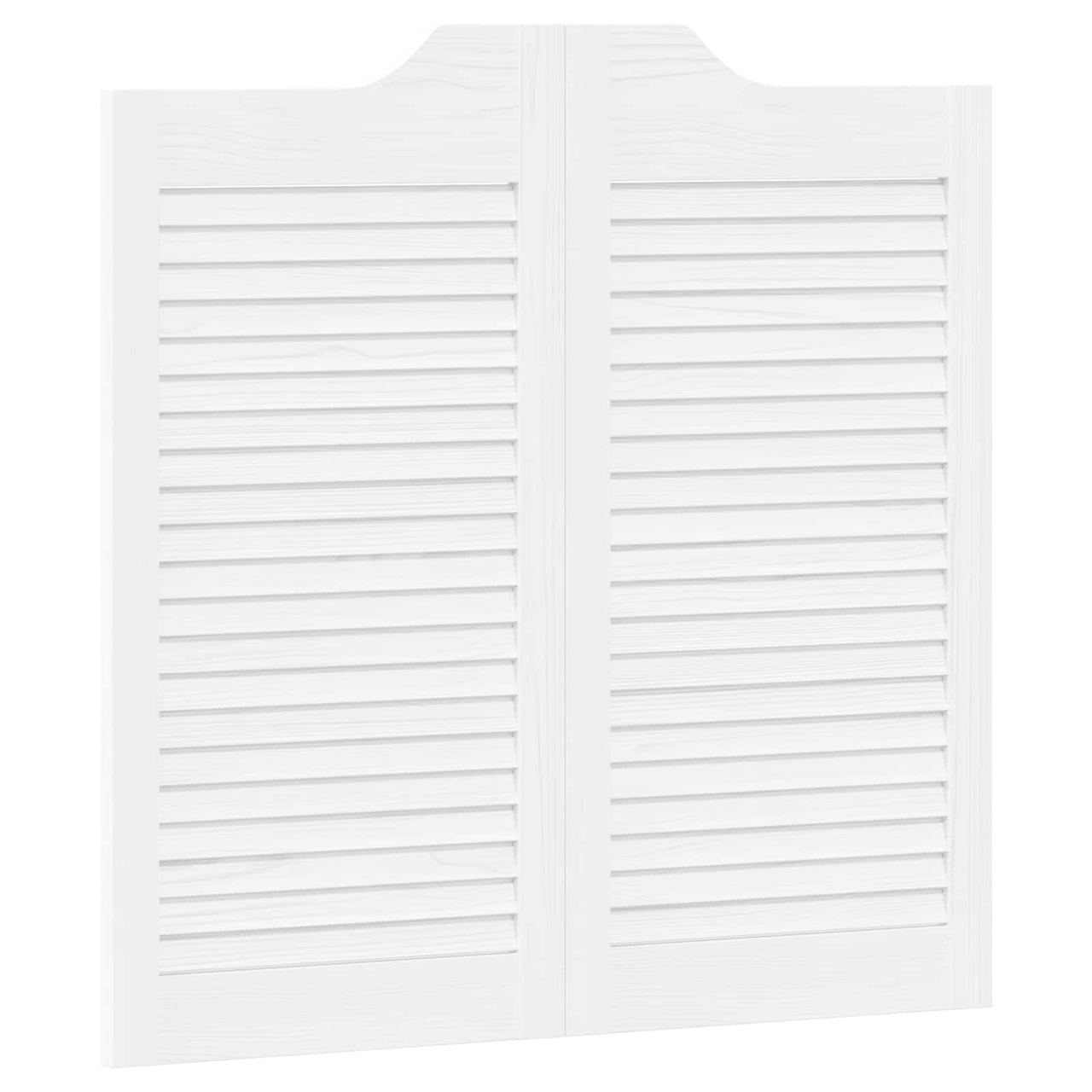 Portes battantes blanches 80 x 40 cm en bois de pin massif 