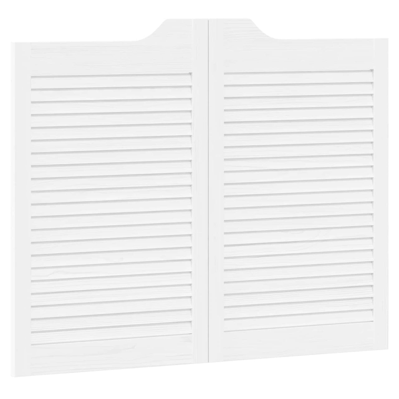 Portes battantes blanches 80 x 50 cm en bois de pin massif 