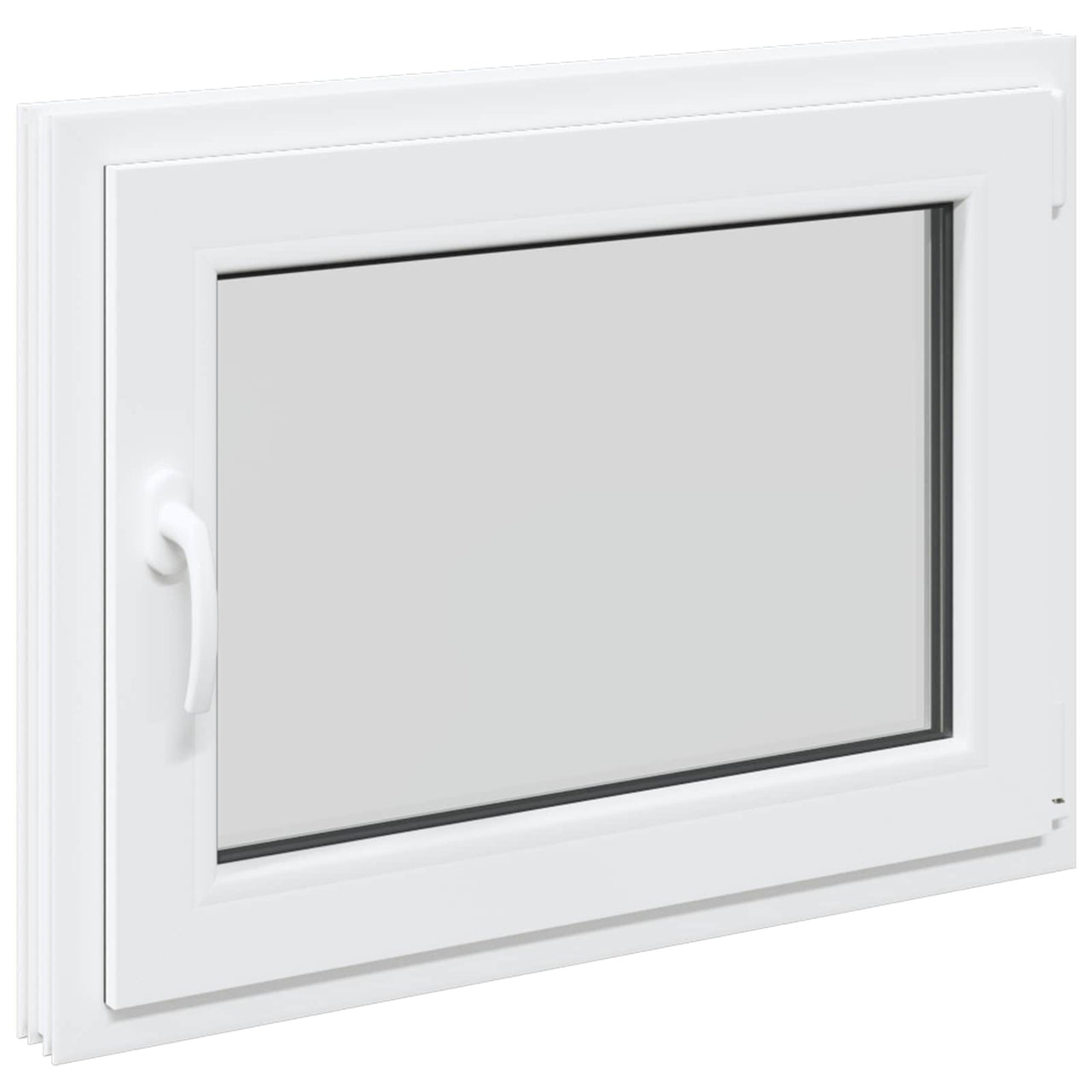 Ventana de sótano RISOR 80 x 70 cm PVC y vidrio Blanco