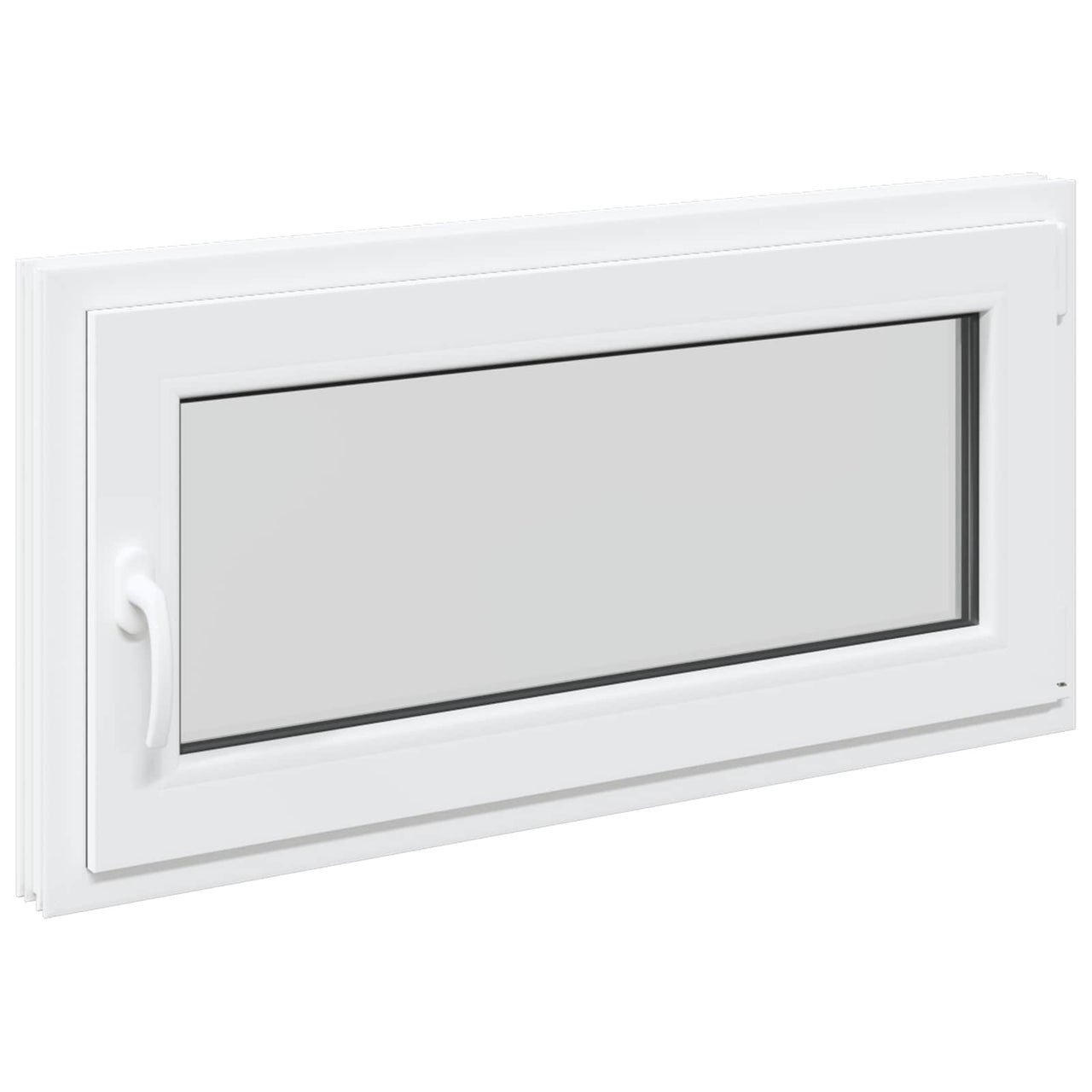 Fenêtre de sous-sol RISOR 100 x 50 cm PVC et verre Blanc 
