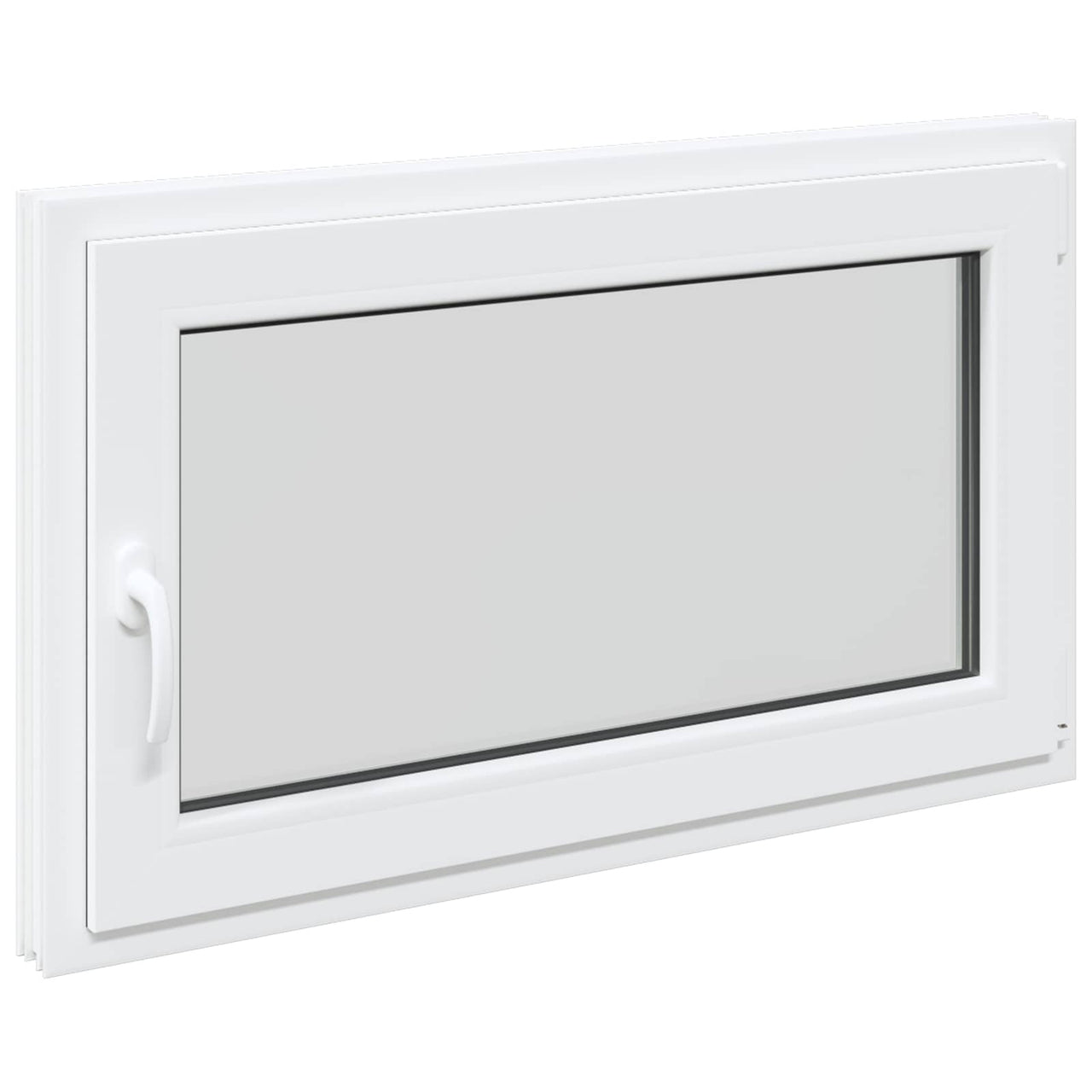 Fenêtre de sous-sol RISOR 100 x 60 cm PVC et verre Blanc 
