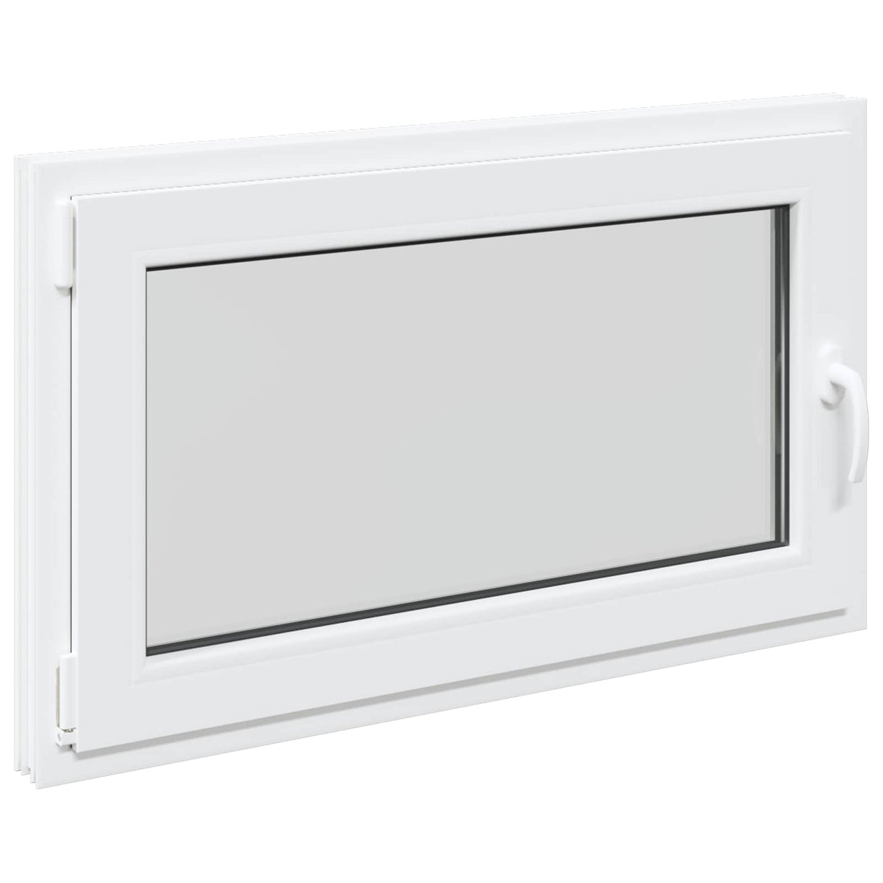 Fenêtre de sous-sol RISOR 100 x 60 cm PVC et verre Blanc 