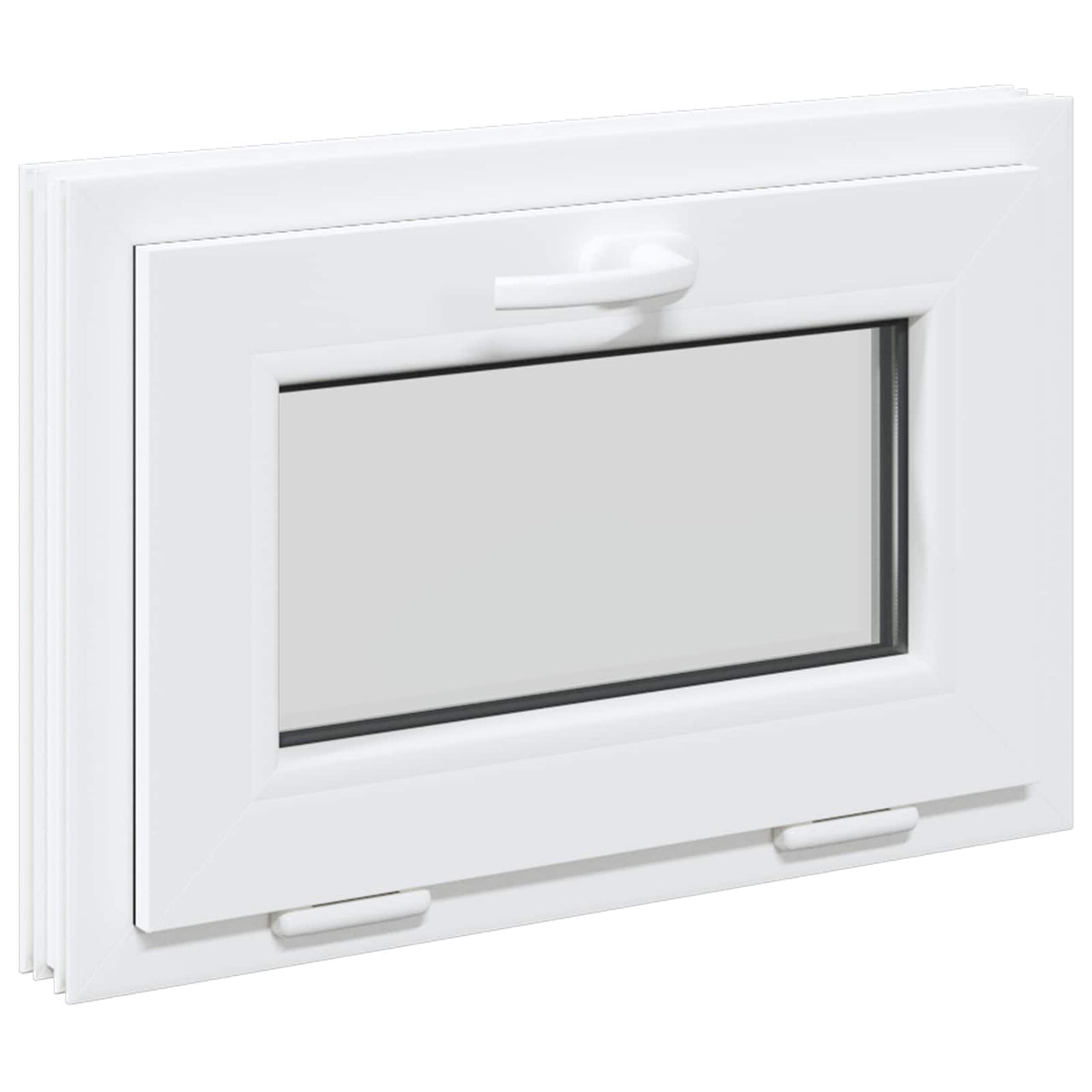 Ventana de sótano RISOR 60 x 40 cm PVC y vidrio Blanco