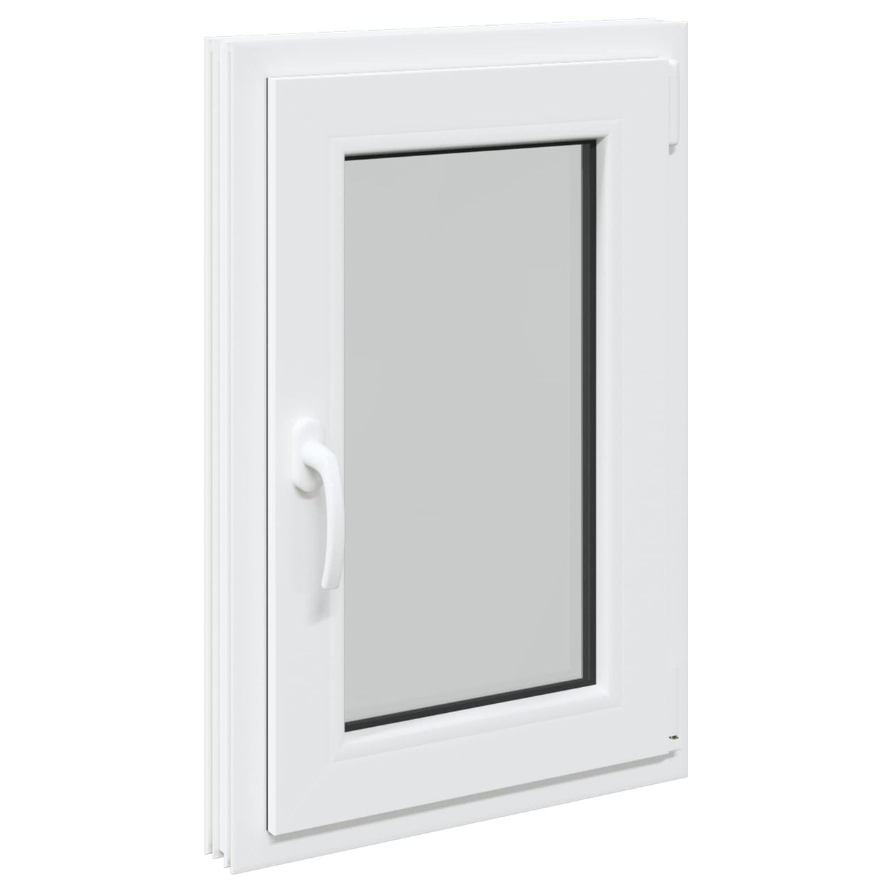 Ventana de sótano RISOR 50 x 75 cm PVC y vidrio Blanco
