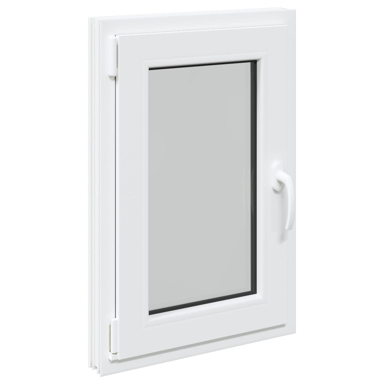 Ventana de sótano RISOR 50 x 75 cm PVC y vidrio Blanco