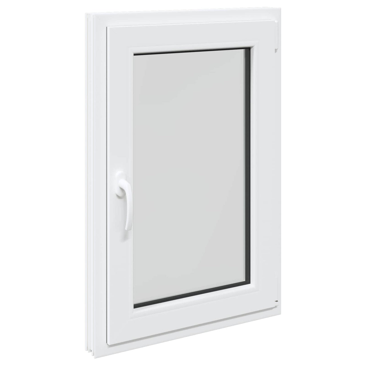 Ventana de sótano RISOR 60 x 80 cm PVC y vidrio Blanco